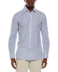 Isaia Sport Linen-Blend Shirt