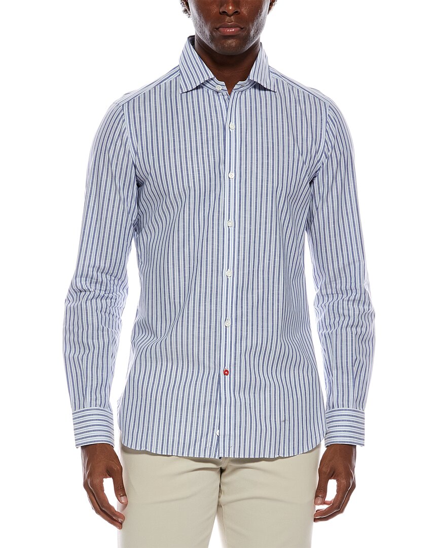 Isaia Sport Linen-Blend Shirt