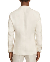 Reiss Park Peak Herringbone Linen Blazer