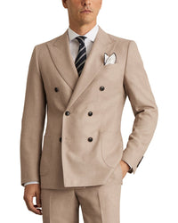 Reiss Venus Peak Textured Wool-Blend Jacket
