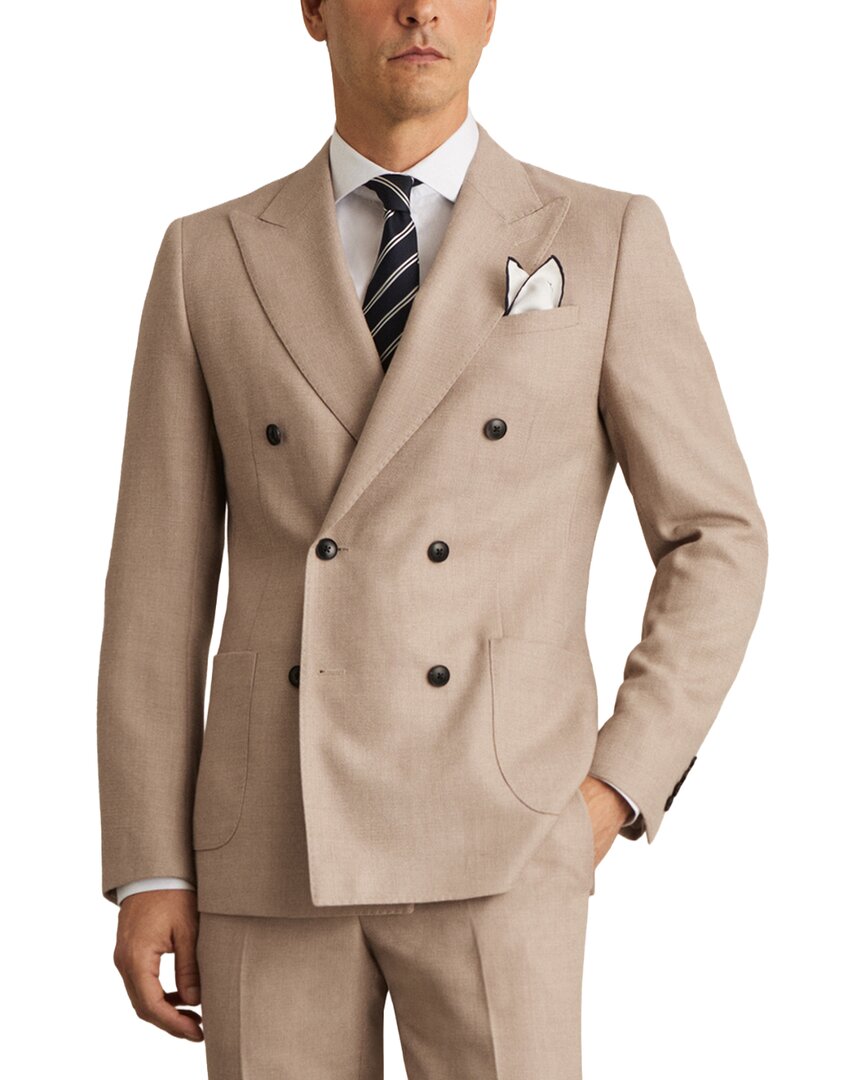 Reiss Venus Peak Textured Wool-Blend Jacket