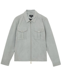 Reiss Belle Suede Leather Zippered Jacket