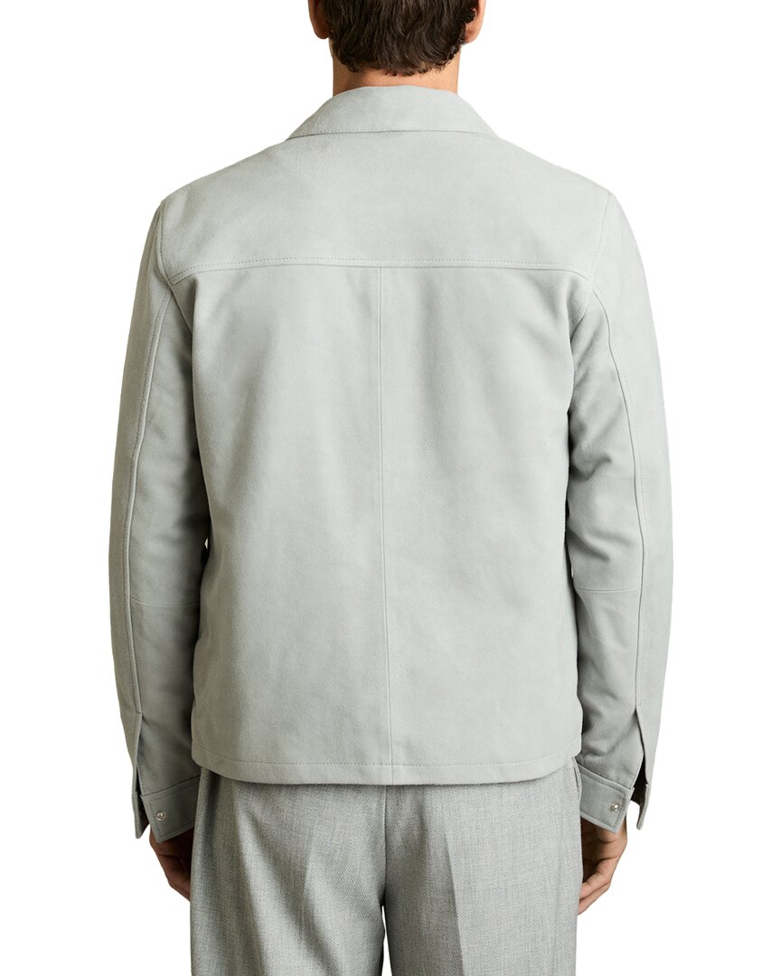 Reiss Belle Suede Leather Zippered Jacket