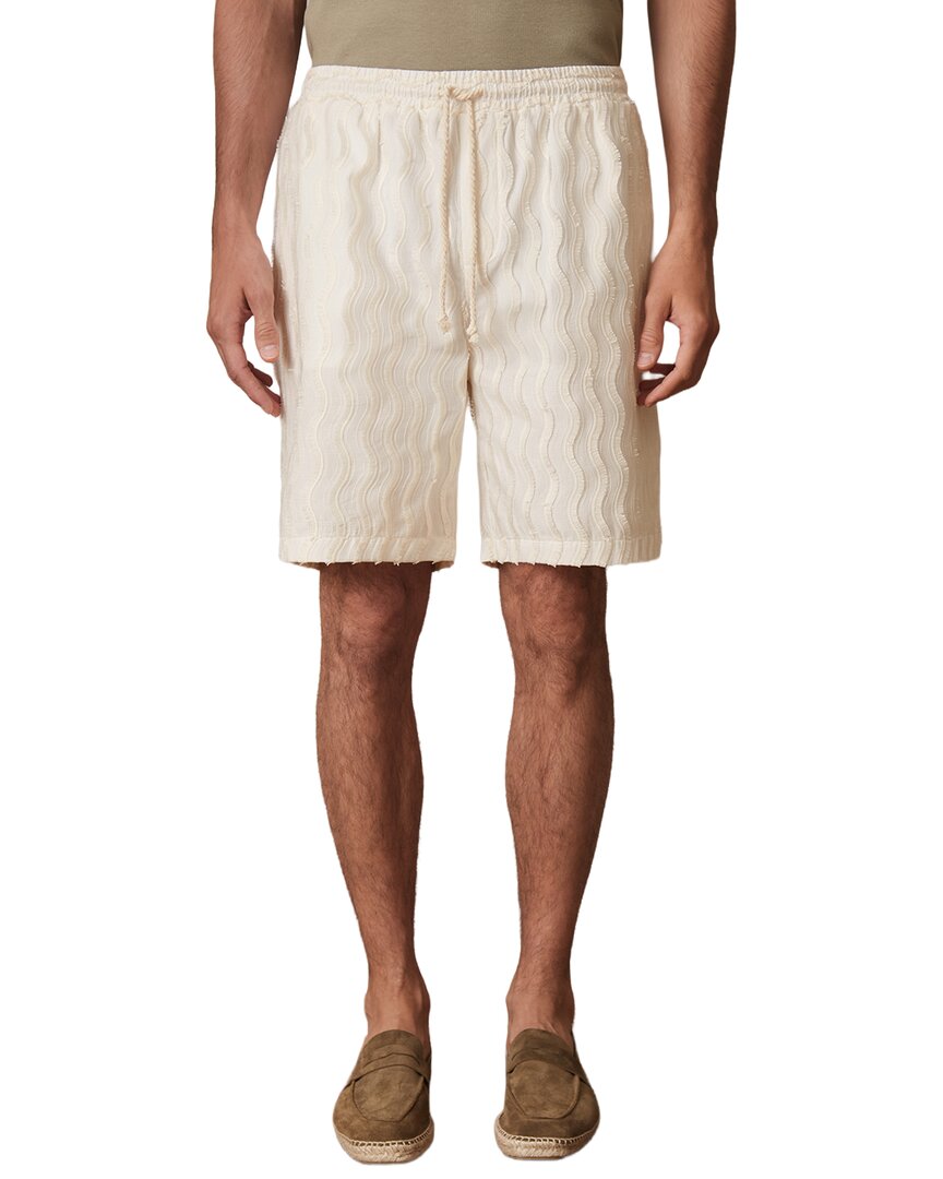Reiss Serra Wave Fringed Drawstring Short