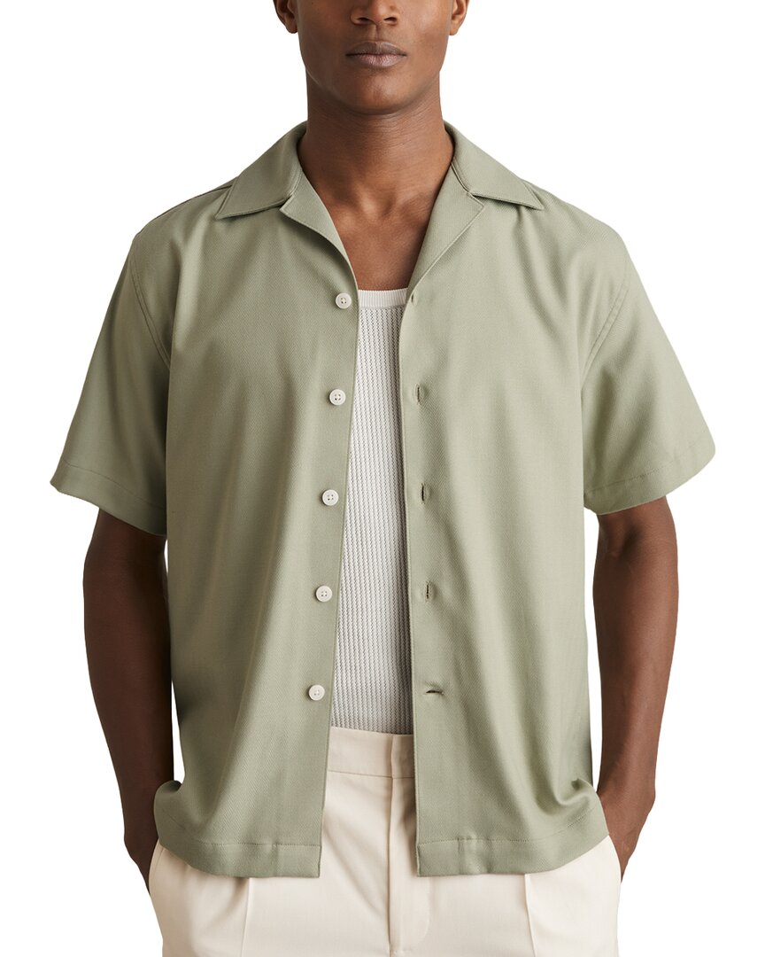 Reiss Nitus Herringbone Cuba Shirt