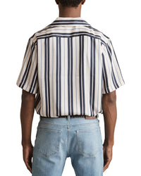 Reiss Amos Wide Stripe Print Shirt
