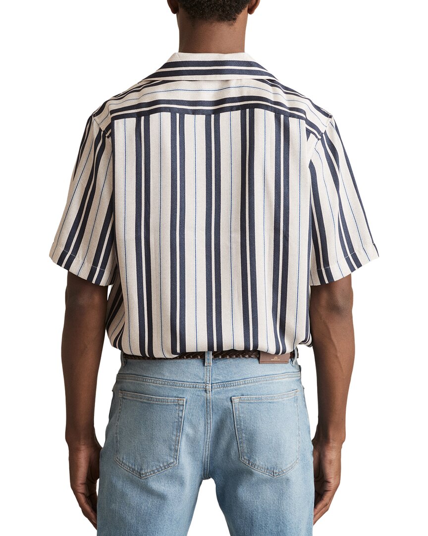 Reiss Amos Wide Stripe Print Shirt