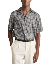 Reiss Barella Geo Wave Print Shirt