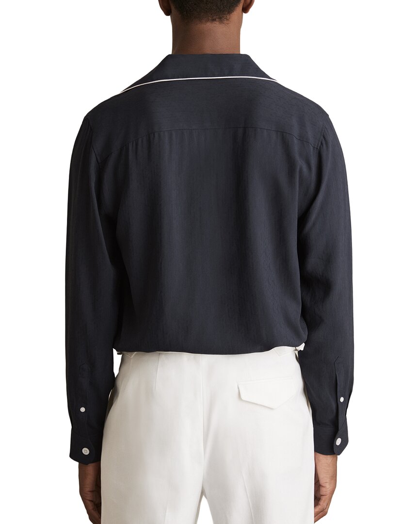 Reiss Josh Monogram Jacquard Shirt