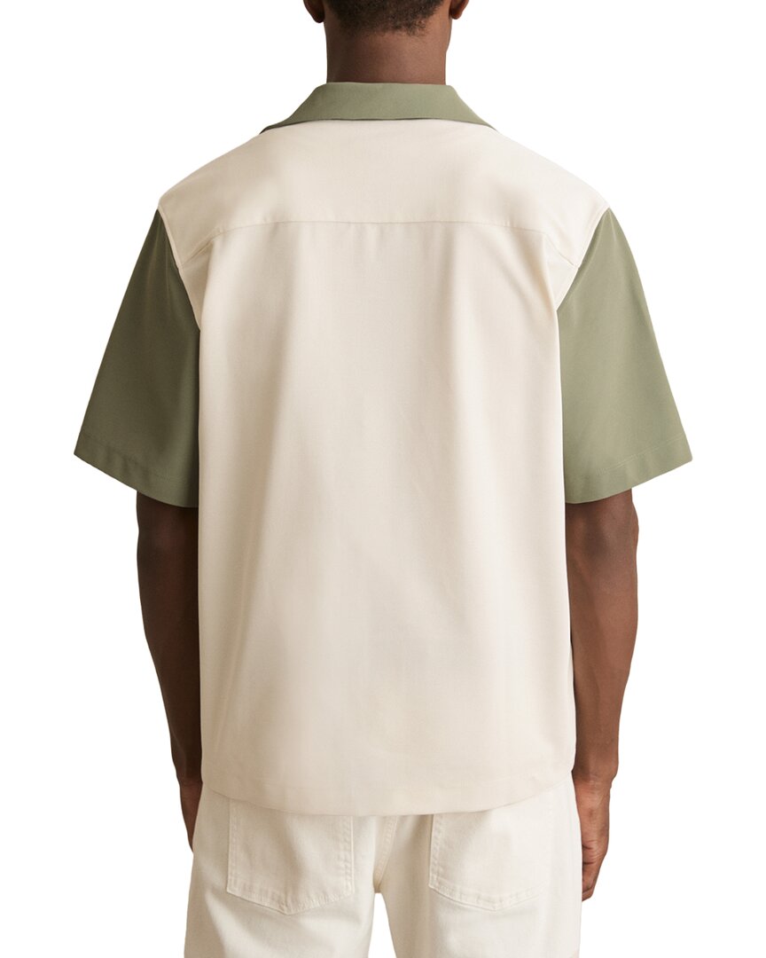 Reiss Peza Textured Colorblock Shirt