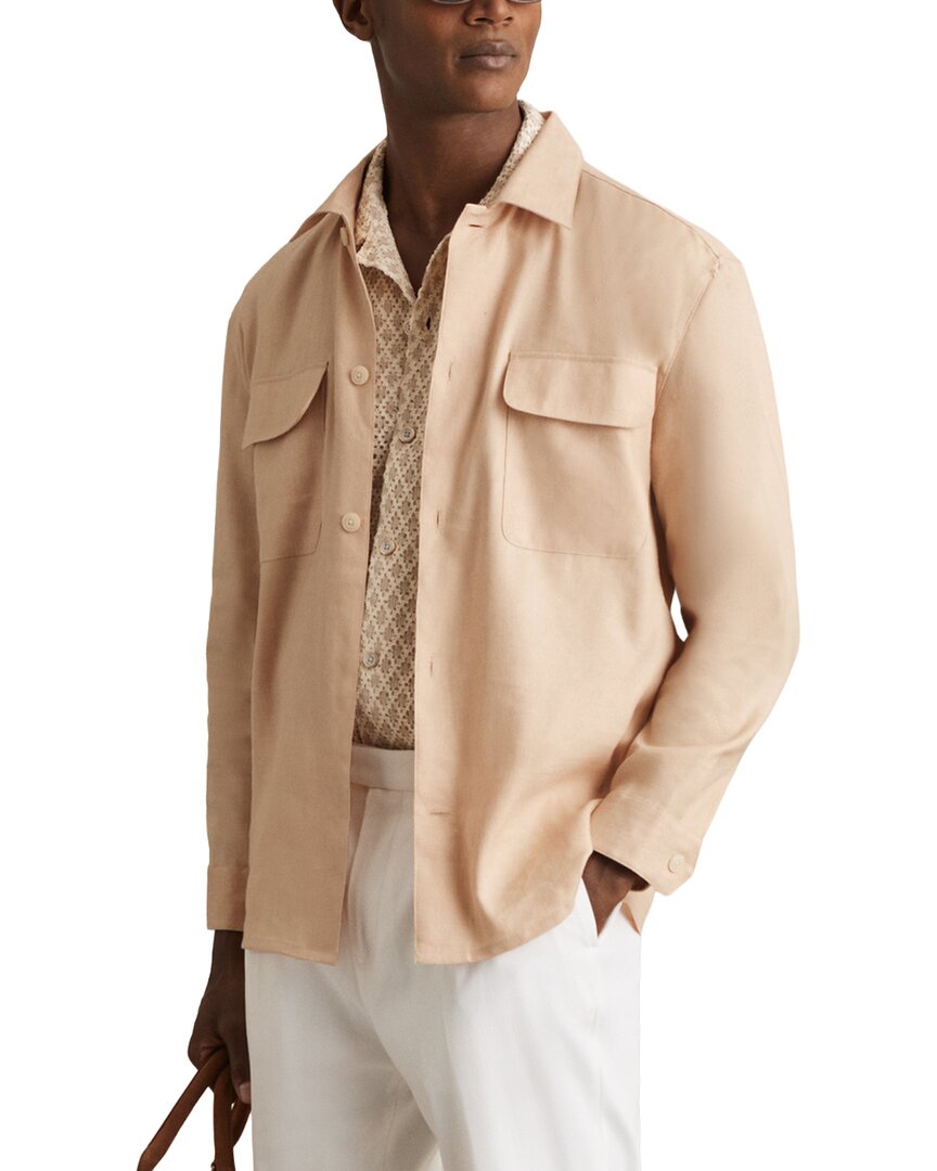 Reiss Eze Linen Twin Pocket Shirt