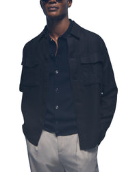 Reiss Eze Linen Twin Pocket Shirt