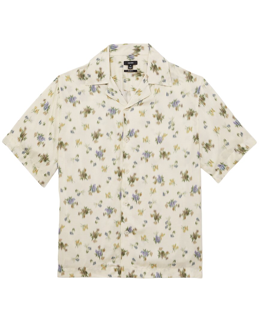 Reiss Fade Abstract Floral Print Shirt