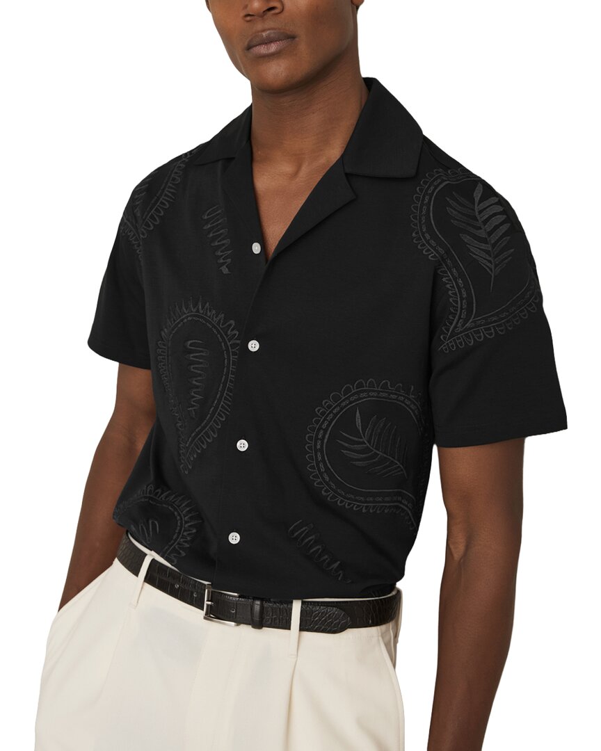 Reiss Stockwell Paisley Embroidered Shirt