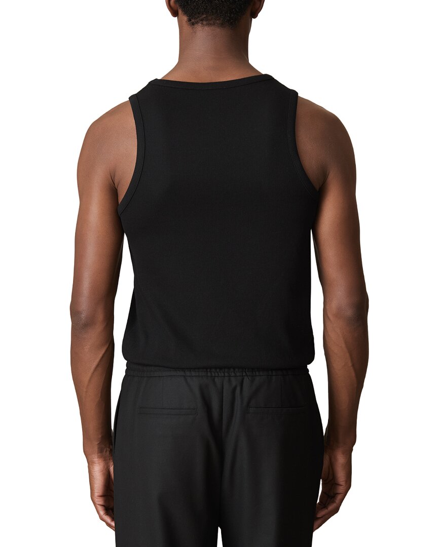 Reiss Longa Embroidered Ribbed Shirt
