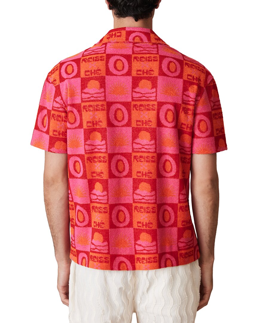 Reiss Saura Towelling Sunset Shirt