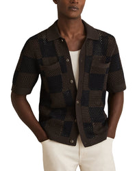 Reiss Alfred Button Front Top