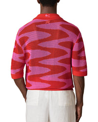 Reiss Soliel Wave Jacquard Top