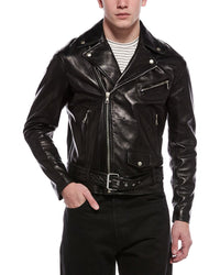 Palm Angels Palm Angels Leather Moto Jacket