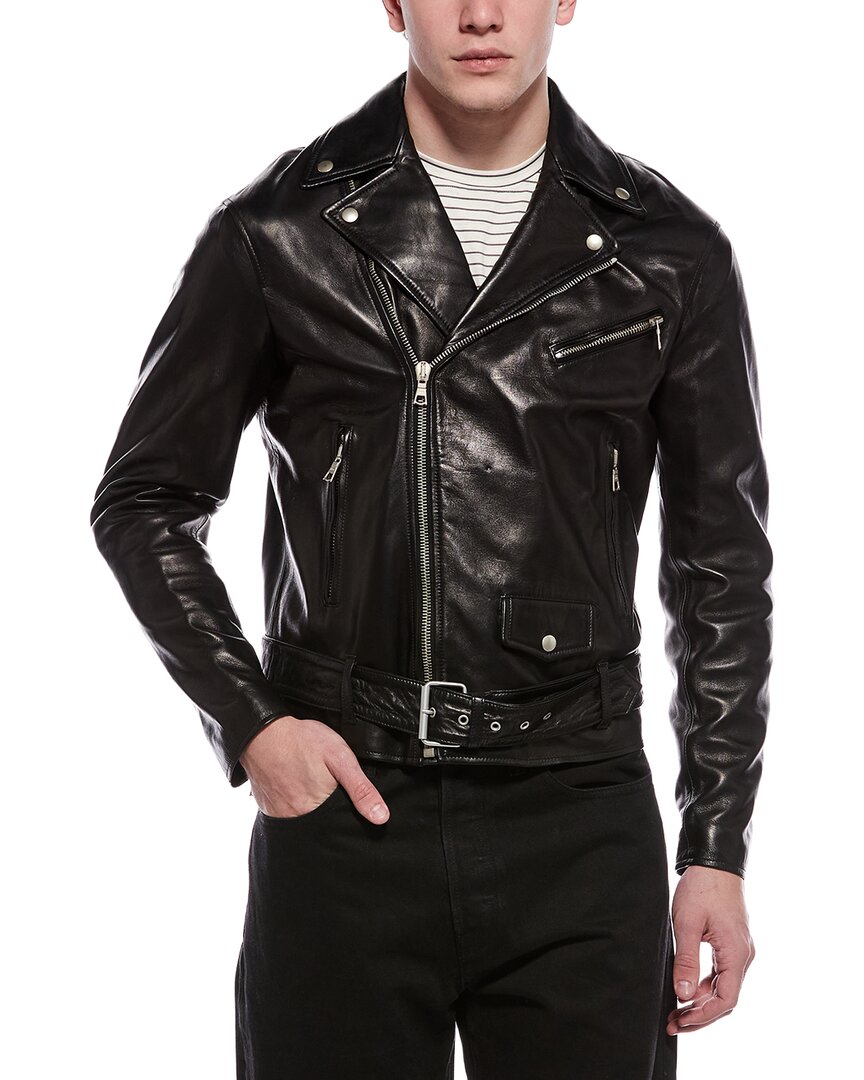 Palm Angels Palm Angels Leather Moto Jacket
