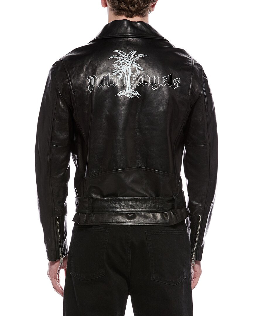 Palm Angels Palm Angels Leather Moto Jacket