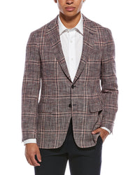 Canali Canali Linen & Wool-Blend Blazer