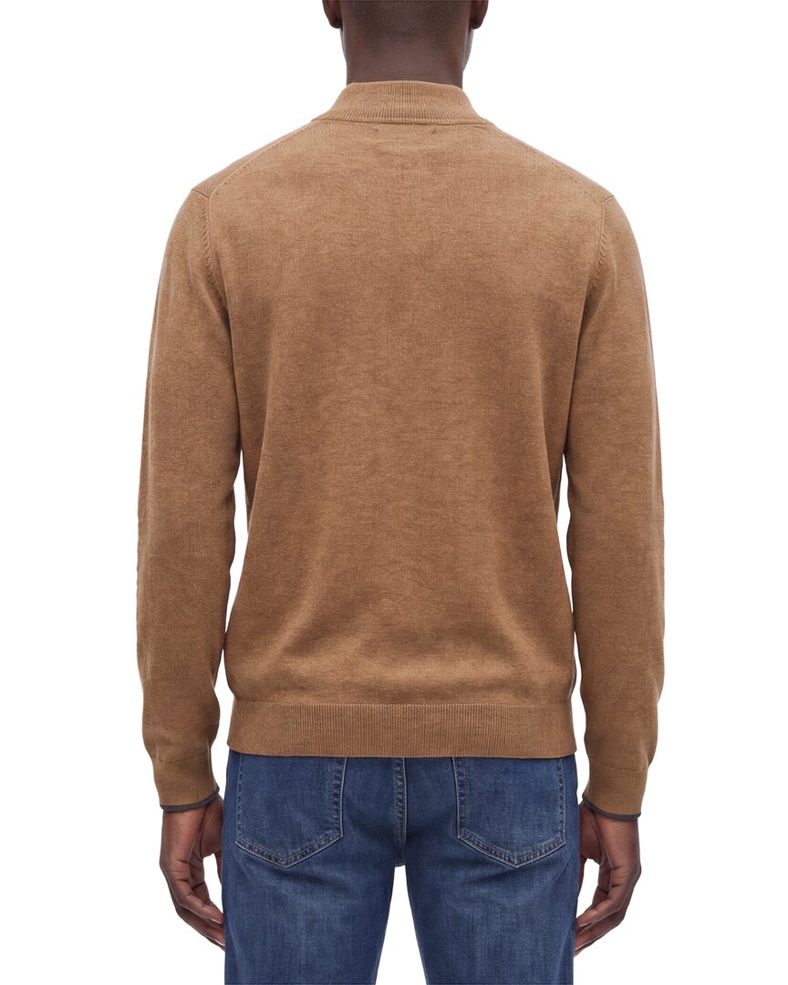Naadam Wool & Cashmere-Blend 1/4-Zip Mock Neck Sweater