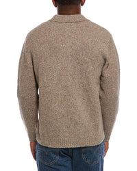The Normal Brand The Normal Brand Homebound Wool-Blend Polo Sweater