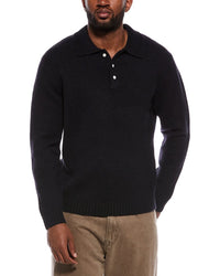 The Normal Brand The Normal Brand Homebound Wool-Blend Polo Sweater