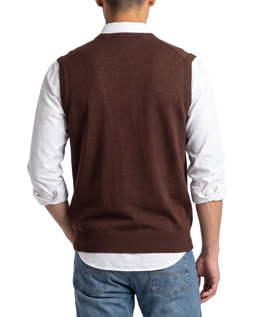 Raffi Merino Wool V-Neck Vest