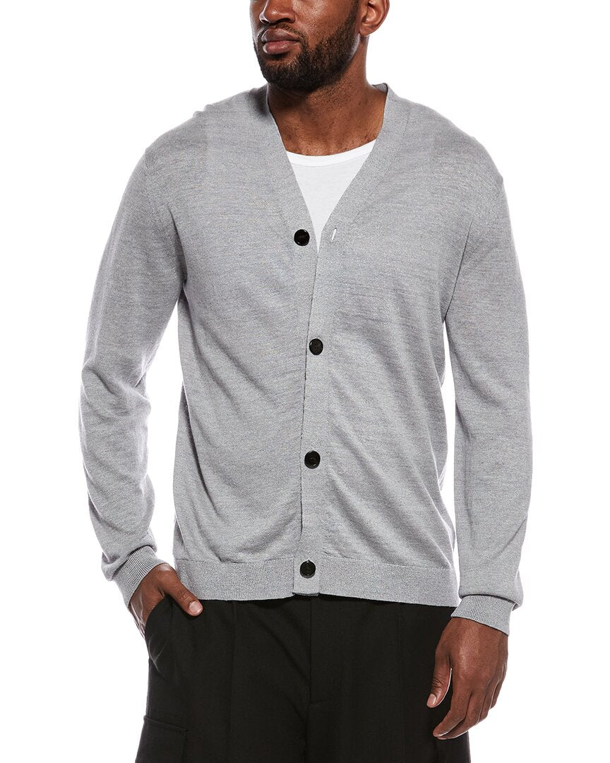 Theory Theory Larus Corduroy Pacific Linen-Blend Cardigan
