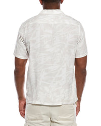 Theory Irving Abstract Button Front Shirt