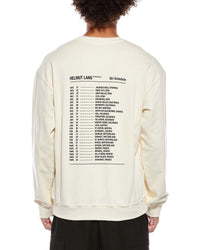 Helmut Lang Helmut Lang Ski Schedule Crewneck Sweatshirt