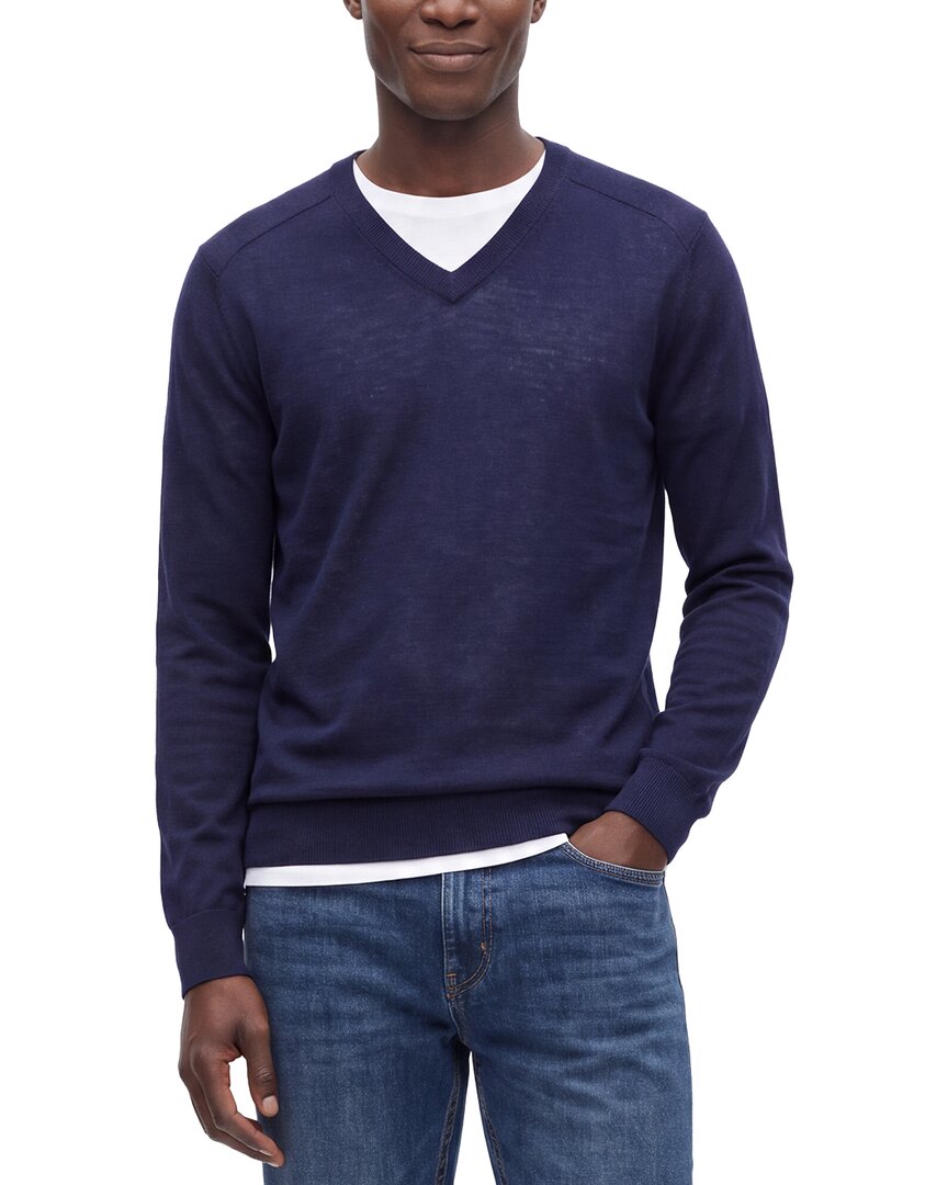 Raffi Jersey Silk & Linen-Blend V-Neck Sweater