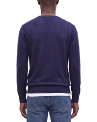Raffi Jersey Silk & Linen-Blend V-Neck Sweater