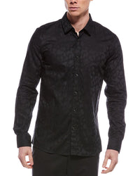 Hugo Hugo Boss Jacquard Shirt Regular S Black