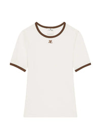 COURREGES Courreges Women T-Shirt With Contrasting Trim