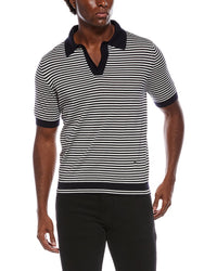 Isaia Isaia Cashmere & Silk-Blend Polo Shirt
