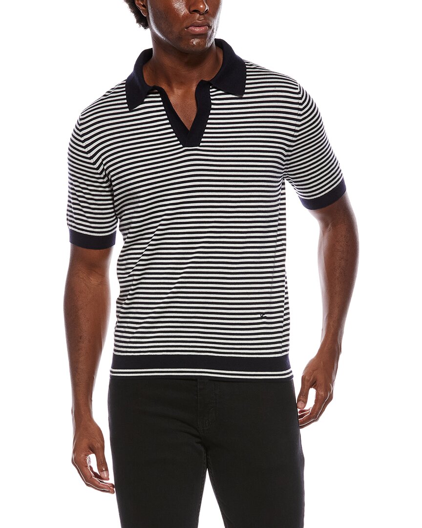 Isaia Isaia Cashmere & Silk-Blend Polo Shirt