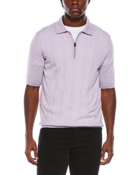 Isaia Isaia Wool, Silk, & Cashmere-Blend Polo Shirt