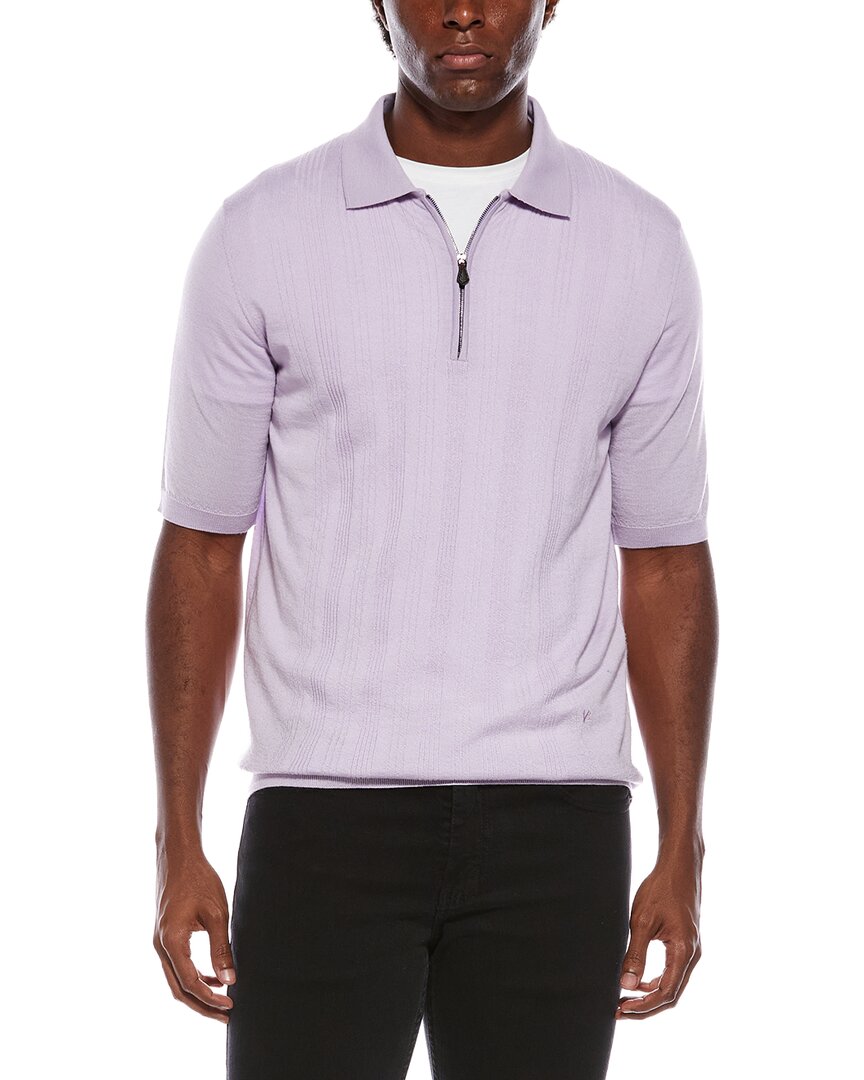 Isaia Isaia Wool, Silk, & Cashmere-Blend Polo Shirt