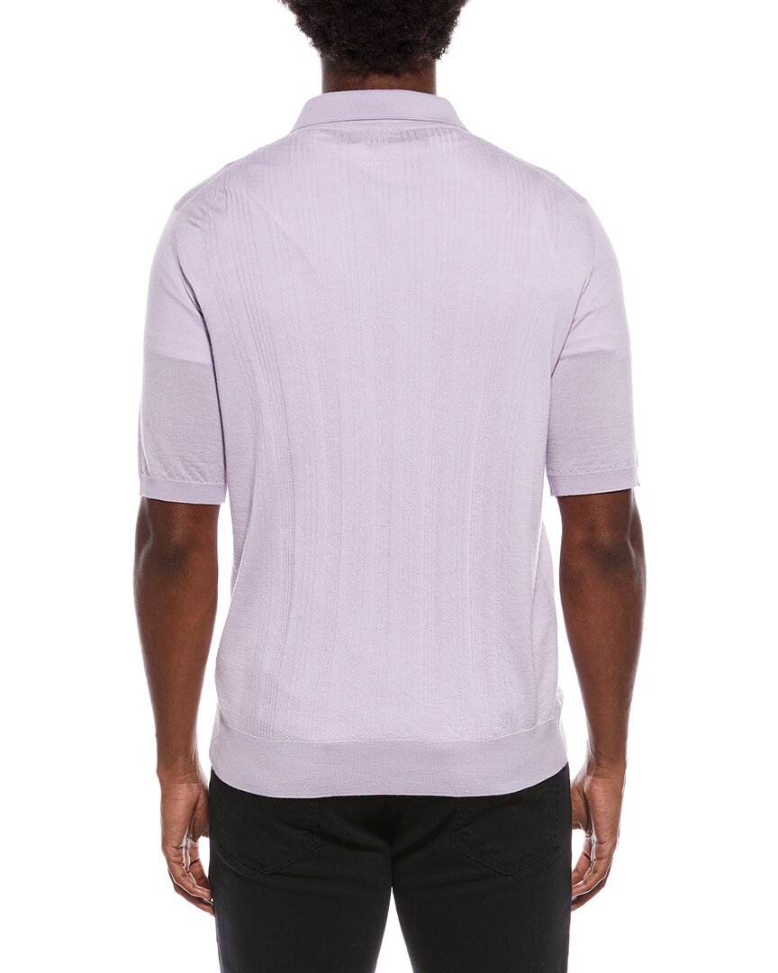 Isaia Isaia Wool, Silk, & Cashmere-Blend Polo Shirt