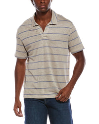 Isaia Linen Jersey Polo Shirt