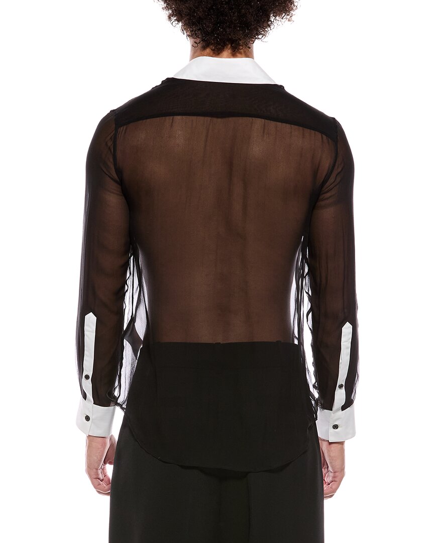 Valentino Camicia Sheer Silk Shirt
