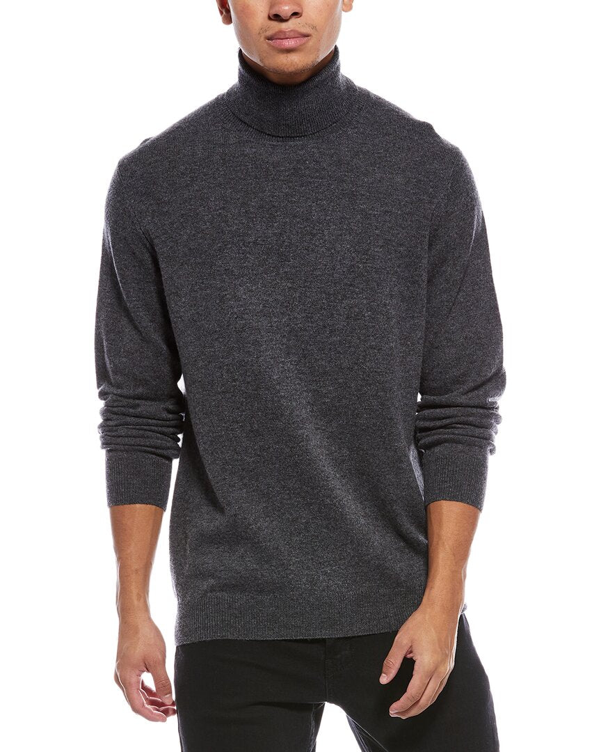 Brodie Cashmere Classic Wool & Cashmere-Blend Turtleneck Sweater