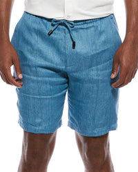 Isaia Isaia Linen Drawstring Short