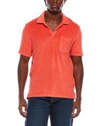 Isaia Isaia Silk-Blend Terry Polo Shirt