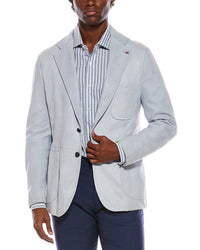 Isaia Isaia Suede Leather Blazer