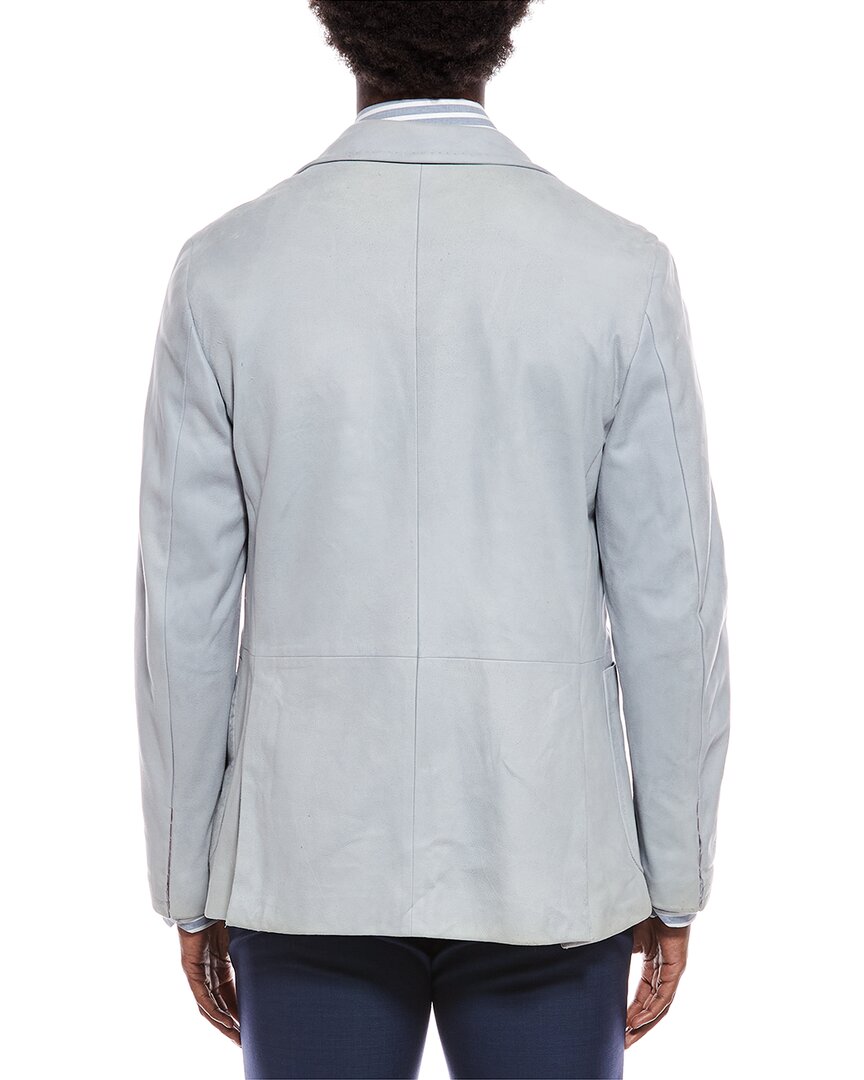 Isaia Isaia Suede Leather Blazer