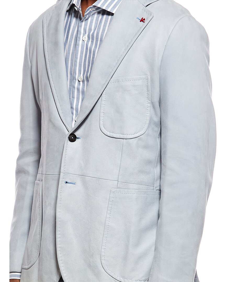 Isaia Isaia Suede Leather Blazer
